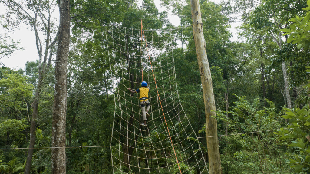 commando net climbing at yellapur uknature stay