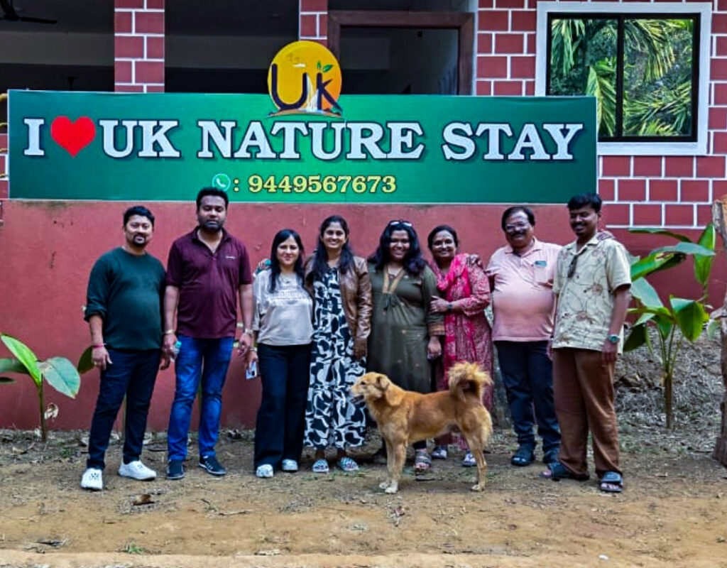 family enjoying at uk nature stay